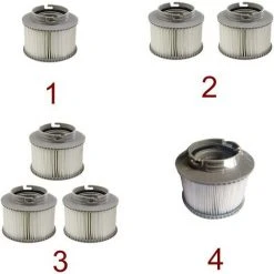 SUPERMARKET 2 Filter Cartouches Pour , Cartouches Filtrantes De Remplacement De Filtres De Piscine Pour Baignoire,,Piscine, Vous Donnant De L'eau Propre Et Fraîche，Superma -Pompe et filtre de piscine Soldes 51013625 2