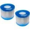 Vhbw 2x Cartouche Filtrante Type VI Compatible Avec Bestway Lay-Z-Spa Hawaii, Miami, Monaco Spa, Bain à Remous - Filtre De Rechange, Blanc / Bleu -Pompe et filtre de piscine Soldes 51232861 1