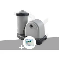 Epurateur à Cartouche Intex C1500 4,4 M³/h + 3 Cartouches A - Gris