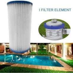 LITZEE Filtres De Piscine Type A/C, Pompe De Filtration De Piscine Gonflable Pompe De Filtre De Piscine De Remplacement Facile à Installer Filtre à Noyau De Filtre Pour Le Nettoyage De La Piscine Adapté Au Type A/(Taille : 1 Paquet) -Pompe et filtre de piscine Soldes 51553140 3