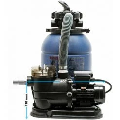 HELLOSHOP26 Filtre à Sable Système De Filtration Pompe De Filtration Pompe De Piscine 6000 Litres Par Heure -Pompe et filtre de piscine Soldes 51649342 4