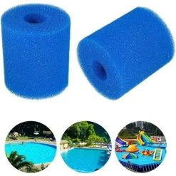 VERSAILLESFR Réutilisable Lavable Piscine Filtre Mousse Éponge Cartouche Pour Intex Type H 2pcs 10.2x9cm -Versailles -Pompe et filtre de piscine Soldes 51766374 3