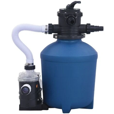 YOUTHUP Pompe Filtrante à Sable Avec Minuterie 530 W 10980 L/h - Bleu 4 YOUTHUP Pompe Filtrante à Sable Avec Minuterie 530 W 10980 L/h - Bleu – Image 2