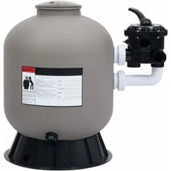 YOUTHUP Filtre à Sable Pour Piscine Avec Vanne à 6 Voies Gris -Pompe et filtre de piscine Soldes 51889595 2