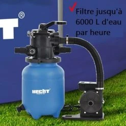 Hecht Jardin 302200 Système De Filtre à Sable De Piscine 6 M3/h 200 W Capacité De Sable 12kg -Pompe et filtre de piscine Soldes 53347052 4