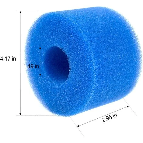 BARES Éponge Filtrante Type S1 Filtres De Piscine En Mousse, Cartouche Filtrante RéUtilisable Pour Intex Type S1, Mousse Pour Piscine, Aquarium, Spa(6 Pièces) 4 BARES Éponge Filtrante Type S1 Filtres De Piscine En Mousse, Cartouche Filtrante RéUtilisable Pour Intex Type S1, Mousse Pour Piscine, Aquarium, Spa(6 Pièces) – Image 2