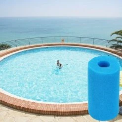 TINOR Lot De 4 Éponge Filtrante Type A, Mousse Pour Filtre Piscine Reutilisable, Filtre Éponge Cartouche Filtre En Mousse, Éponge Filtrante Pour Piscine Spa Type A -Pompe et filtre de piscine Soldes 53664019 4
