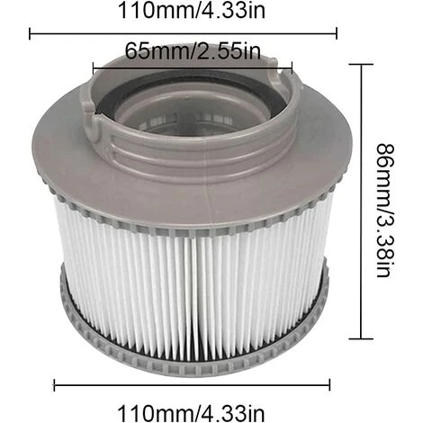 TANABATA 2 Pcs Filtre Cartouche MSPA, Cartouches De Filtre De Piscine, Spa Cartouche Filtration Standard Et Vissées, Filtre MSpa Pour Baignoire,Spa,Piscine 4 TANABATA 2 Pcs Filtre Cartouche MSPA, Cartouches De Filtre De Piscine, Spa Cartouche Filtration Standard Et Vissées, Filtre MSpa Pour Baignoire,Spa,Piscine – Image 2