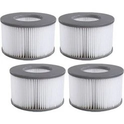 TANABATA Cartouches Filtrantes Pour MSpa Whirlpoo Filtre De Piscine, Filtre Spa Cartouche De Filtre De Piscine, Lot De 4