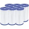 Lot De 6 Cartouches De Filtration Type IV/B - Bestway - Blanc