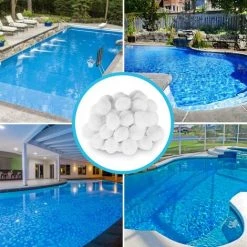 REGALI Boules De Filtre De Piscine 700g, Balles Filtrantes, Média Filtre à Fibres Pour Piscine Filtres à Sable Filtrage De L'eau, Alternative Pour De Sable Filtrant, Filtre Pour Piscine -Pompe et filtre de piscine Soldes 53994366 3