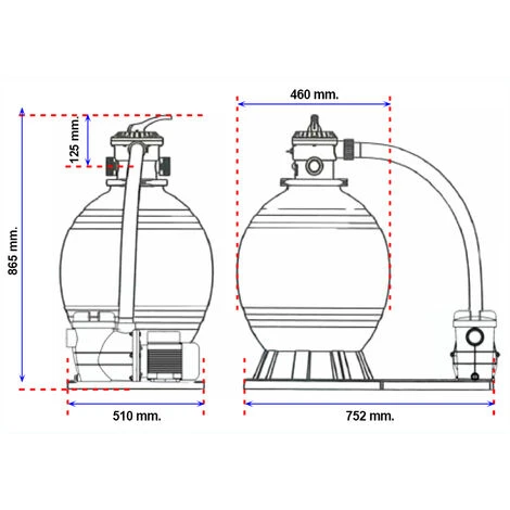 PRODUCTOS QP Monobloc Filtre à Sable 400 + Pompe QP 4 PRODUCTOS QP Monobloc Filtre à Sable 400 + Pompe QP – Image 2