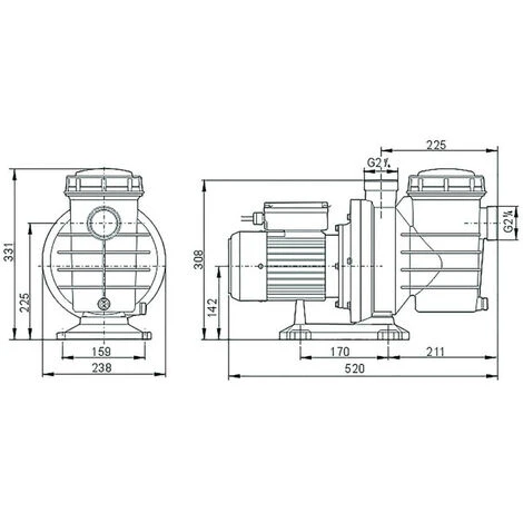 Pompe De Filtration Auto-amorçante Avec Préfiltre / Piscine / SWIM 050 IBO 4 Pompe De Filtration Auto-amorçante Avec Préfiltre / Piscine / SWIM 050 IBO – Image 2