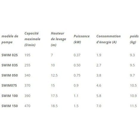 Pompe De Filtration Auto-amorçante Avec Préfiltre / Piscine / SWIM 050 IBO 5 Pompe De Filtration Auto-amorçante Avec Préfiltre / Piscine / SWIM 050 IBO – Image 3