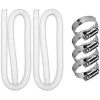MERKMAK Tuyau De Filtre De Remplacement 2 Pcs Pour Piscine En Pvc De Qualite Superieure, 1,25 X 59 Pouces Avec Ruban Adhesif Fonctionne Avec Toutes Les Pompes De Filtration Pour 330 Gph, 530 Gph Et 1 000 Gph Blanc -Pompe et filtre de piscine Soldes 54395988 1