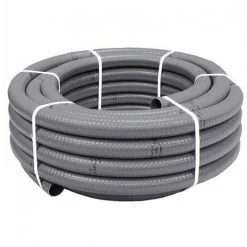 SUINGA Tuyau Gris Hydrotube Souple PVC Ø 25 Mm - Rouleau 50 Mètres