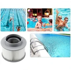 SUPERMARKET Filtre De Rechange Pour Ms-pa FD2089 Compatible Avec Toutes Les Cartouches Filtrantes MS-pa Actuelles Et Les Piscines Gonflables Spa (Version Améliorée) Lot De 2,Superma,gris -Pompe et filtre de piscine Soldes 55279647 5