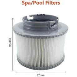Fei Yu 2Pcs Filtre Cartouche MSPA FD2089 Spa,Cartouches Filtrantes De Piscine,Filtre De Piscine Cartouche De Filtration Pour Tous Modèles Mspa -Pompe et filtre de piscine Soldes 55600166 2