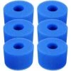 BARES Lot De 6 Cartouches De Filtre De Piscine Réutilisables Et Lavables En Mousse Pour Jacuzzi Type S1 (bleu)
