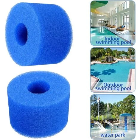 BARES Lot De 6 Cartouches De Filtre De Piscine Réutilisables Et Lavables En Mousse Pour Jacuzzi Type S1 (bleu) 5 BARES Lot De 6 Cartouches De Filtre De Piscine Réutilisables Et Lavables En Mousse Pour Jacuzzi Type S1 (bleu) – Image 3