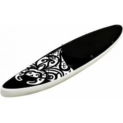 INLIFE Ensemble De Planche SUP Gonflable 320x76x15 Cm Noir -Pompe et filtre de piscine Soldes 55638282 2