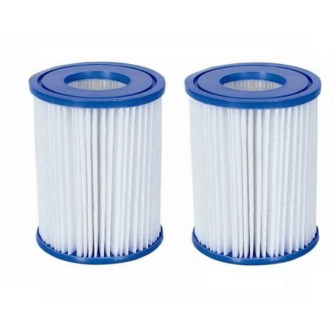 VENTE-UNIQUE.COM Lot De 2 Filtres à Cartouches Type II Pour Piscine - Blanc 3 VENTE-UNIQUE.COM Lot De 2 Filtres à Cartouches Type II Pour Piscine - Blanc