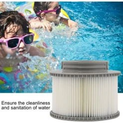 LANGRAY Cartouche Filtrante 2 Pièces Pour Bain à Remous MSpa, Filtre à Eau De Remplacement Pour Piscine Gonflable -Pompe et filtre de piscine Soldes 56482058 5