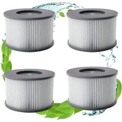 LANGRAY Filtre Spa Pour Mspa, Filtres Pour MSpa Piscines Gonflables, Cartouches Filtrantes Pour Spa Gonflable Mspa - Modèle à Partir De 2020 (4pcs)