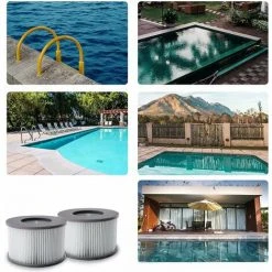 LANGRAY Filtre Spa Pour Mspa, Filtres Pour MSpa Piscines Gonflables, Cartouches Filtrantes Pour Spa Gonflable Mspa - Modèle à Partir De 2020 (2pcs) -Pompe et filtre de piscine Soldes 56482082 5