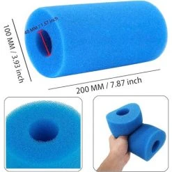 LONGZIMING Mousse Filtre Piscine Cartouches Filtrantes Réutilisables Préfiltre Mousse Éponge Filtrante Pour Piscine Spa Nettoyant Réutilisable Pour Éponge De Filtre Lavable Pour Bains à Remous Piscine(2 Pièces) 9 LONGZIMING Mousse Filtre Piscine Cartouches Filtrantes Réutilisables Préfiltre Mousse Éponge Filtrante Pour Piscine Spa Nettoyant Réutilisable Pour Éponge De Filtre Lavable Pour Bains à Remous Piscine(2 Pièces) -Pompe et filtre de piscine Soldes 56762765 3
