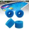 ALMI 4 Pièces Cartouche De Filtre Éponge, Éponge Filtrante Réutilisables Filtres De Piscine Lavables Pour Piscine Spa Bain à Remous Piscine Outil De Nettoyage En Mousse De Cartouche(Bleu) -Pompe et filtre de piscine Soldes 57012296 1