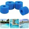 ALMI Éponge Filtrante Type A, Lot De 4 Filtres De Piscine, Filtre Éponge Cartouche, Mousse Pour Filtre Piscine, Réutilisables Et Lavables, Pour Spa, Piscine -Pompe et filtre de piscine Soldes 57012707 1