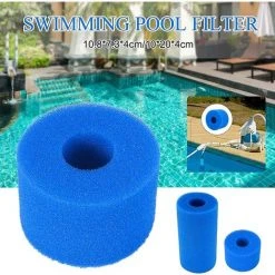 ALMI Éponge De Filtre De Piscine, éponge De Cartouche Filtrante Pour Filtre Intex De Type S1, Réutilisable Et Lavable, Filtre De Piscine Pour Accessoires De Nettoyage De Piscine Nettoyage De Spa, 4PC -Pompe et filtre de piscine Soldes 57012718 3