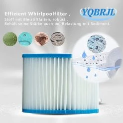 ALMI Pour Le Filtre De Bestway Insert VI, Filtre De Remplacement Du Filtre Pour Lay-z-spa Miami, Pour Vegas, Pour MONACO.Filtre Pour La Bestway VI Pools Cartouche Filtrante,(4pcs) -Pompe et filtre de piscine Soldes 57012745 3