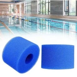 PERLE RARE 4 Pièces Éponge Filtrante Type, Cartouche De Filtre En Mousse, Mousse Pour Filtre Piscine, Réutilisables Et Lavables, Filtre En Mousse Pour Spa, Piscine, Jacuzzi -Pompe et filtre de piscine Soldes 57016924 2