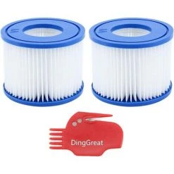 ALMI Lot De 2 Cartouche De Rechange Pour Filtre Bestway Cartouche Filtrante VI Pour Lay-Z-Spa Miami, Vegas, Monaco -Pompe et filtre de piscine Soldes 57115400 2