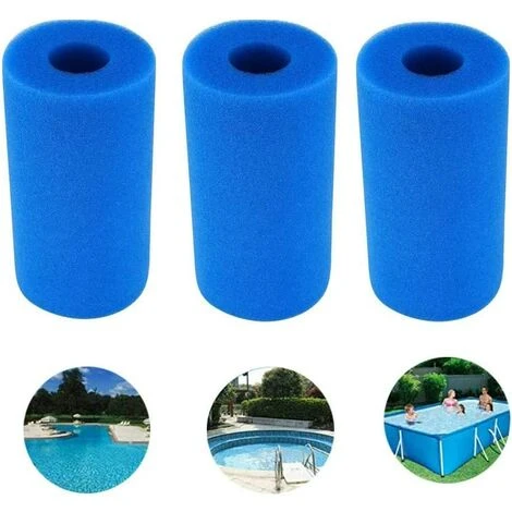 ALMI Cotton Yangda Éponge Filtrante Type A, Mousse Pour Filtre Piscine, Filtre Piscine Lavable Reutilisable, Filtre Éponge Cartouche, Filtre Spa Intex Reutilisable, 3 Pièces 3 ALMI Cotton Yangda Éponge Filtrante Type A, Mousse Pour Filtre Piscine, Filtre Piscine Lavable Reutilisable, Filtre Éponge Cartouche, Filtre Spa Intex Reutilisable, 3 Pièces