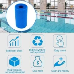 ALMI Cotton Yangda Éponge Filtrante Type A, Mousse Pour Filtre Piscine, Filtre Piscine Lavable Reutilisable, Filtre Éponge Cartouche, Filtre Spa Intex Reutilisable, 3 Pièces 7 ALMI Cotton Yangda Éponge Filtrante Type A, Mousse Pour Filtre Piscine, Filtre Piscine Lavable Reutilisable, Filtre Éponge Cartouche, Filtre Spa Intex Reutilisable, 3 Pièces -Pompe et filtre de piscine Soldes 57115415 3