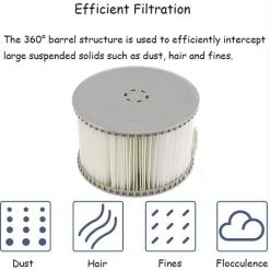 ALMI Cartouche De Filtre Pour Spa Et Jacuzzi - Cartouche De Filtre De Rechange Pour Spa Et Spa Whirlpool 8 ALMI Cartouche De Filtre Pour Spa Et Jacuzzi - Cartouche De Filtre De Rechange Pour Spa Et Spa Whirlpool -Pompe et filtre de piscine Soldes 57115416 2