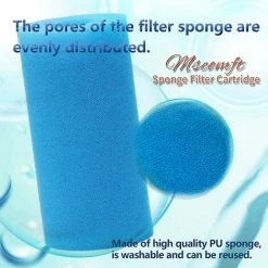 ALMI Lot De 4 éponges Filtrantes Filtre Pour Intex De Type A, Réutilisables Et Lavables, Cartouche En Mousse De Type A Filtre De Pour Intex -Pompe et filtre de piscine Soldes 57117447 3