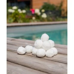EDG BY AQUALUX INTERNATIONAL Balles Filtrantes - Spéciales Filtration - Pour Filtre Piscine – 700G – Equivalent 25KG Sable - Blanc