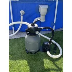 EDG Groupe Filtration Piscine - Maxi 15m3 - Fourni Avec Balles Filtrantes - Connexion Tubes 32/38 - Equipé De Vanne Multivoies / Manomètre -Kit Filtration Piscine Hors Sol - Summer Fun Best Clean Pro - Blanc -Pompe et filtre de piscine Soldes 57126196 2