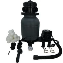 EDG Groupe Filtration Piscine - Maxi 15m3 - Fourni Avec Balles Filtrantes - Connexion Tubes 32/38 - Equipé De Vanne Multivoies / Manomètre -Kit Filtration Piscine Hors Sol - Summer Fun Best Clean Pro - Blanc -Pompe et filtre de piscine Soldes 57126196 4