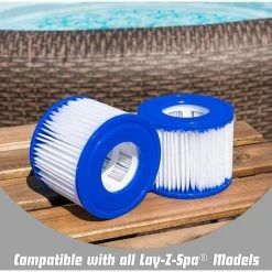 CHANCEY 58323 Lay-Z-Spa Cartouche Filtrante Taille VI (2 Filters) Blanc Et Bleu,SEMAket -Pompe et filtre de piscine Soldes 57137685 3