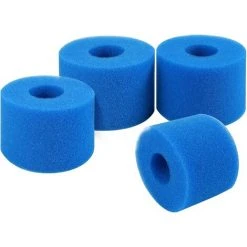 TRIOMPHE 4 Pièces Filtre En Mousse Pour Spa,T-Audace Éponge Filtrante Type A,Filtre En Mousse,Cartouche De Filtre En Mousse Réutilisables Et Lavables,Mousse Pour Piscine,Spa,Jacuzzi (10.8 * 7.3 * 4)