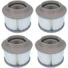 BARES Lot De 4 Filtres De Rechange Pour FD2089, Cartouche De Filtre Pour Piscine Et Spa -Pompe et filtre de piscine Soldes 57596759 1