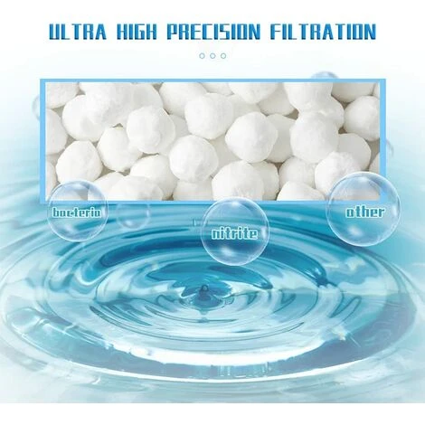 ABCRITAL Balles Filtrantes, 700G Boules De Filtre De Piscine, Peut Remplacer 25 Kg Sable Filtrant Sable De Quartz, Convient À Divers Systèmes De Filtration Boules De Filtre De Piscine 6 ABCRITAL Balles Filtrantes, 700G Boules De Filtre De Piscine, Peut Remplacer 25 Kg Sable Filtrant Sable De Quartz, Convient À Divers Systèmes De Filtration Boules De Filtre De Piscine – Image 4