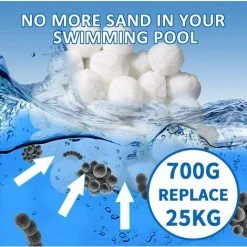 ABCRITAL Filtre Balls Balles De Filtration, Filtre Pour Piscine De 700G/1400G Peut Remplacer 25Kg/50Kg Sable Filtrant, Convient À Divers Systèmes De Filtration Boules De Filtre De Piscine 8 ABCRITAL Filtre Balls Balles De Filtration, Filtre Pour Piscine De 700G/1400G Peut Remplacer 25Kg/50Kg Sable Filtrant, Convient À Divers Systèmes De Filtration Boules De Filtre De Piscine -Pompe et filtre de piscine Soldes 57637574 2