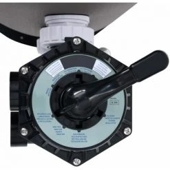 ASUPERMALL Filtre à Sable Pour Piscine Avec Vanne à 6 Voies Gris -Pompe et filtre de piscine Soldes 57734098 4