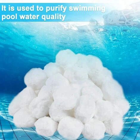 TANABATA Boule Pour Pompe Piscine,350g Balles Filtrantes Réutilisables, Filtre Pour Piscine Alternative Pour 12.5kg De Sable Filtrant,Verre Filtrant Piscine,Filtres à Sable Piscine 4 TANABATA Boule Pour Pompe Piscine,350g Balles Filtrantes Réutilisables, Filtre Pour Piscine Alternative Pour 12.5kg De Sable Filtrant,Verre Filtrant Piscine,Filtres à Sable Piscine – Image 2